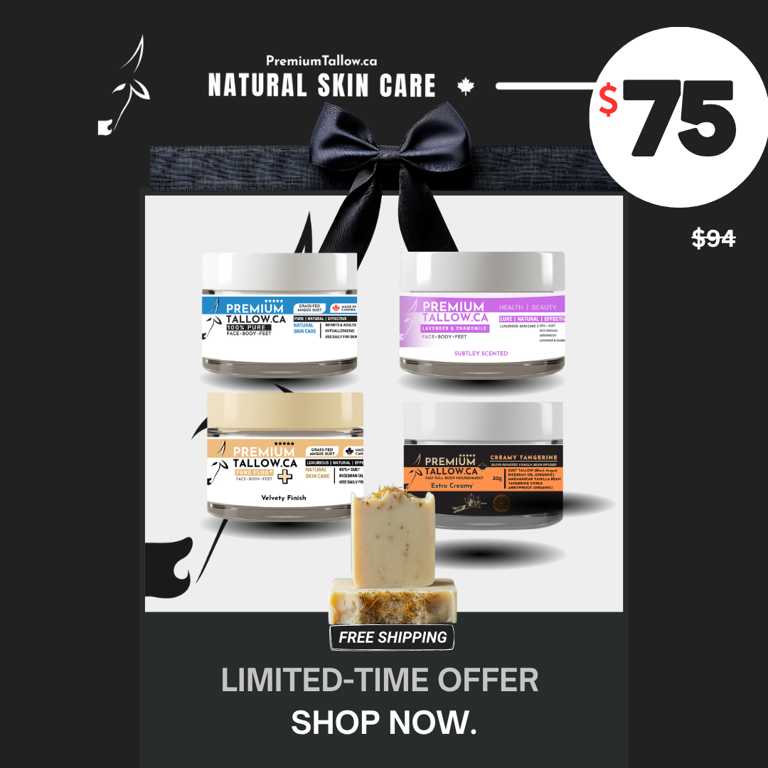 PREMIUM SAMPLER SET of 4x 15g & PREMIUM SUET SOAP / SHAVE BAR SET