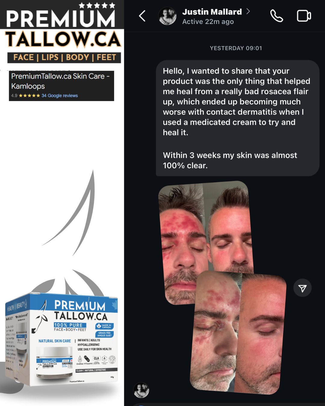 100% Pure Suet Tallow ~Midi 30g