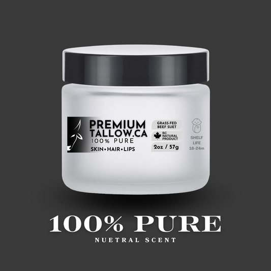 100% pure premium tallow - skin hair lips