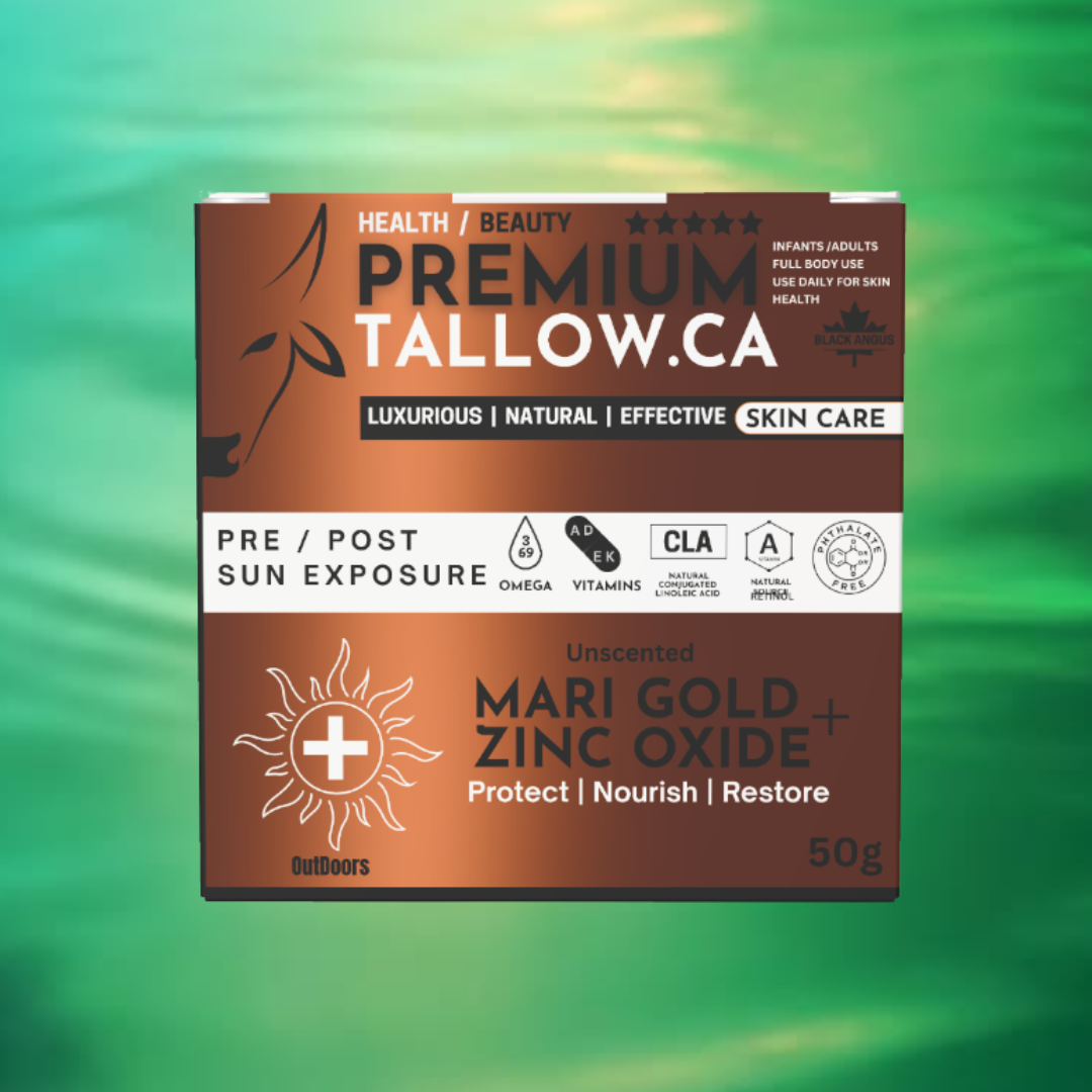 Pure + Outdoor Coverage: Mari Gold & Zinc Oxide 50g (Instock April) Unscented / Natural