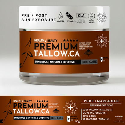 Pure + Outdoor Coverage: Mari Gold & Zinc Oxide 50g (Instock April) Unscented / Natural