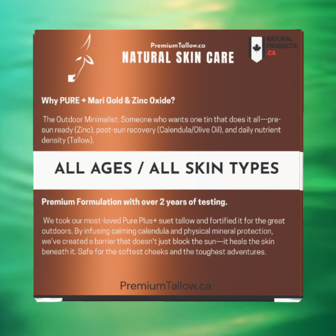 Pure + Outdoor Coverage: Mari Gold & Zinc Oxide 50g (Instock April) Unscented / Natural