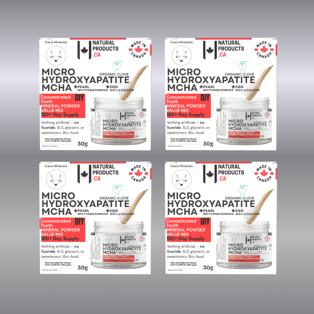 4 PackMCHA Hydroxyapatite Tooth Mineral Powder Blend Concentrated