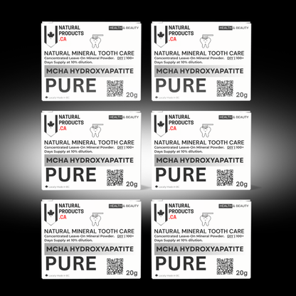 6 Pack PURE MCHA Hydroxyapatite 20g- DIY/ Concentrate " Value Purchase"