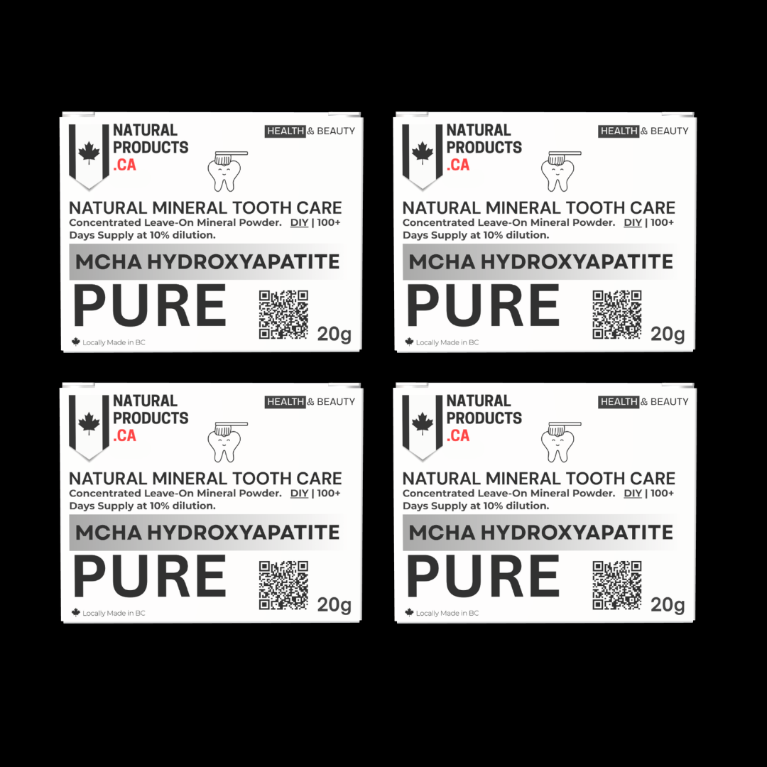 4 Pack PURE MCHA Hydroxyapatite 20g - DIY / Concentrate "Value Purchase"