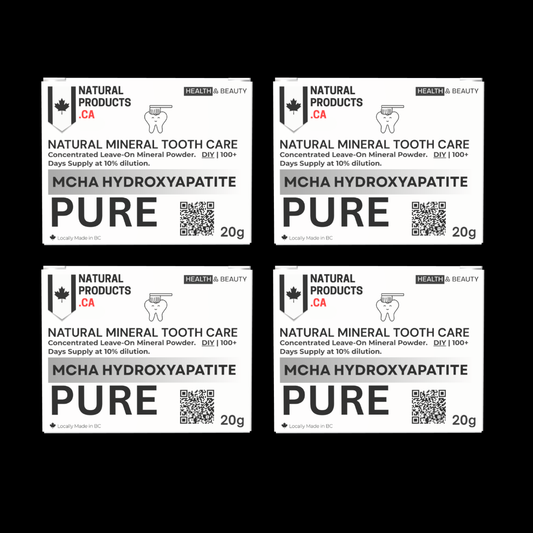 4 Pack PURE MCHA Hydroxyapatite 20g - DIY / Concentrate "Value Purchase"