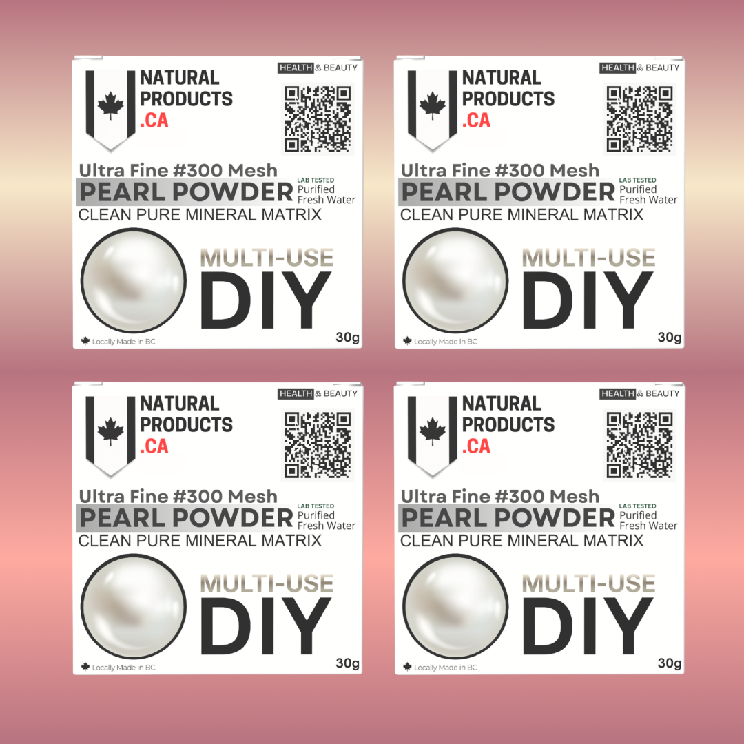 4 Pack Pure Freshwater Pearl Powder | Ultra-Fine #300 | Premium Tallow