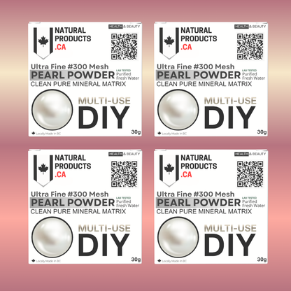 4 Pack Pure Freshwater Pearl Powder | Ultra-Fine #300 | Premium Tallow