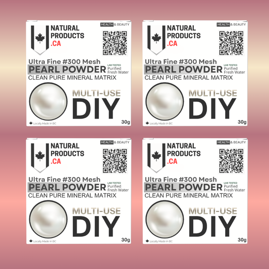 4 Pack Pure Freshwater Pearl Powder | Ultra-Fine #300 | Premium Tallow