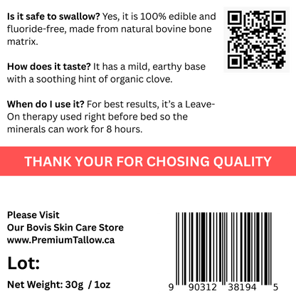 Natural Clove + Hydroxyapatite + Eggshell Calcium 6month+ Supply 30g