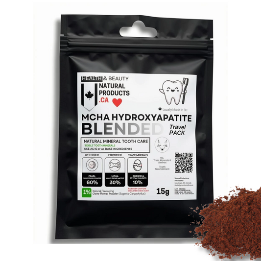 Travel / Tester Size 15g Blended MCHA Hydroxyapatite Pack - Pearl Powder, MCHA, Eggshell & Clove