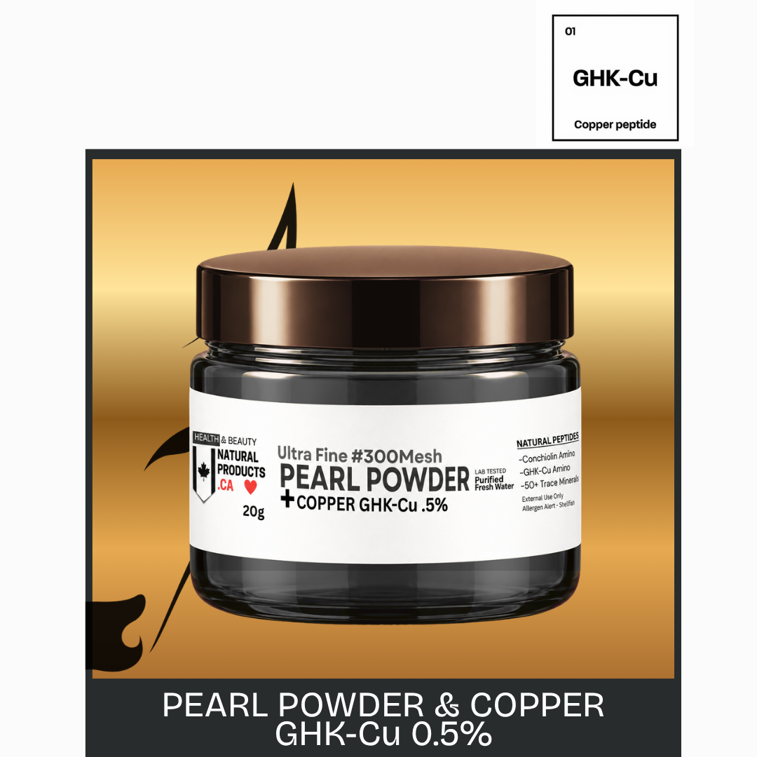Skin Food — Ultra-Fine #300 Mesh Pearl Powder + GHK-Cu Copper Peptide (0.5%) | 20g | Paraben-Free