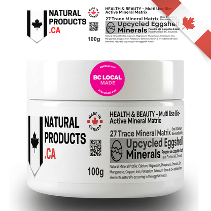 Upcycled Eggshell Calcium: 27 Trace Mineral Matrix (100g)