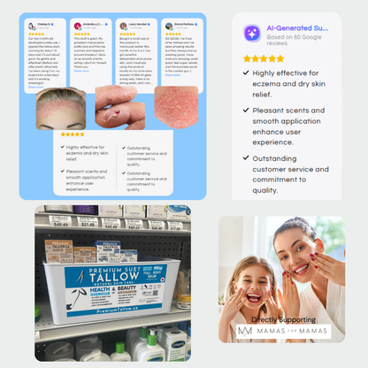 100% Pure Suet Tallow Balm ~Mini 15g