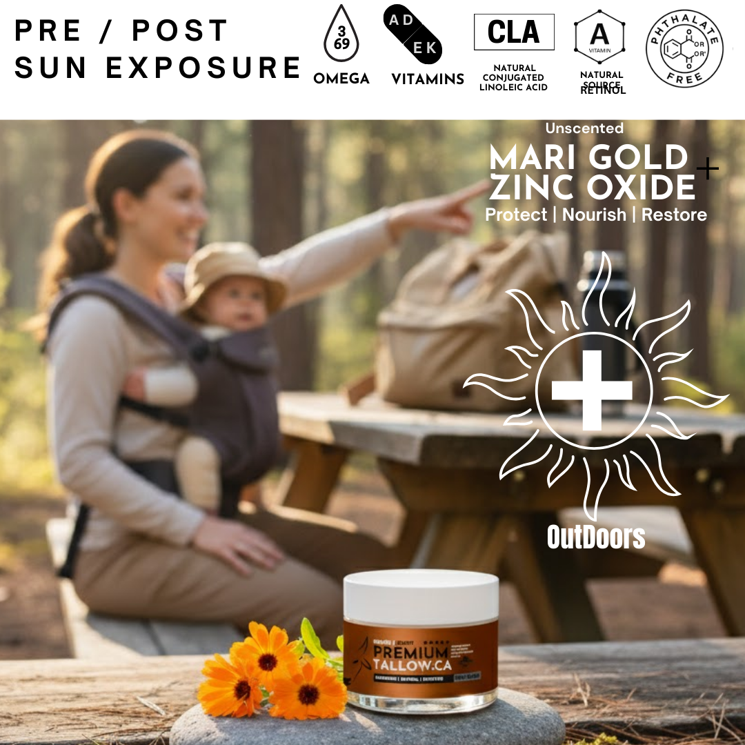 Pure + Outdoor Coverage: Mari Gold & Zinc Oxide 50g (Instock April) Unscented / Natural