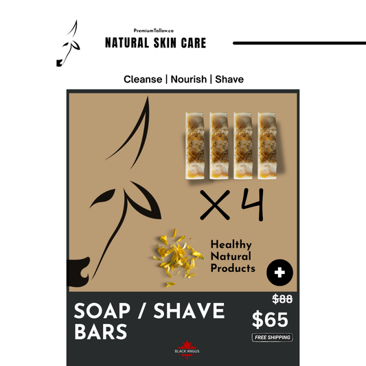 x4 PREMIUM SUET SOAP / SHAVE BARS