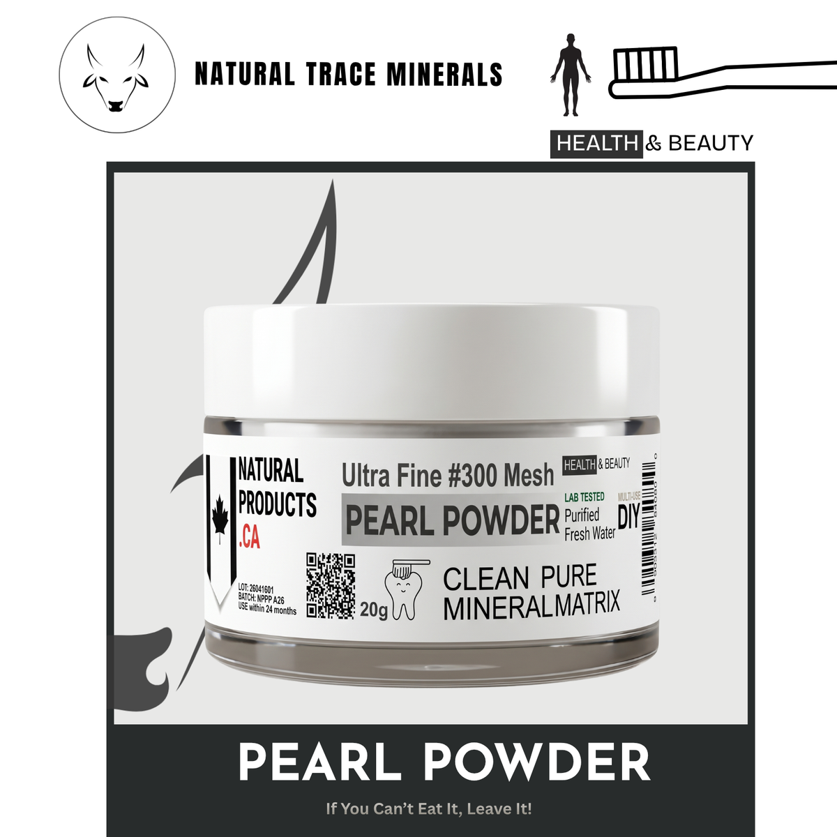 Health Canada Hot List Pearl Powder Made In Canada.  