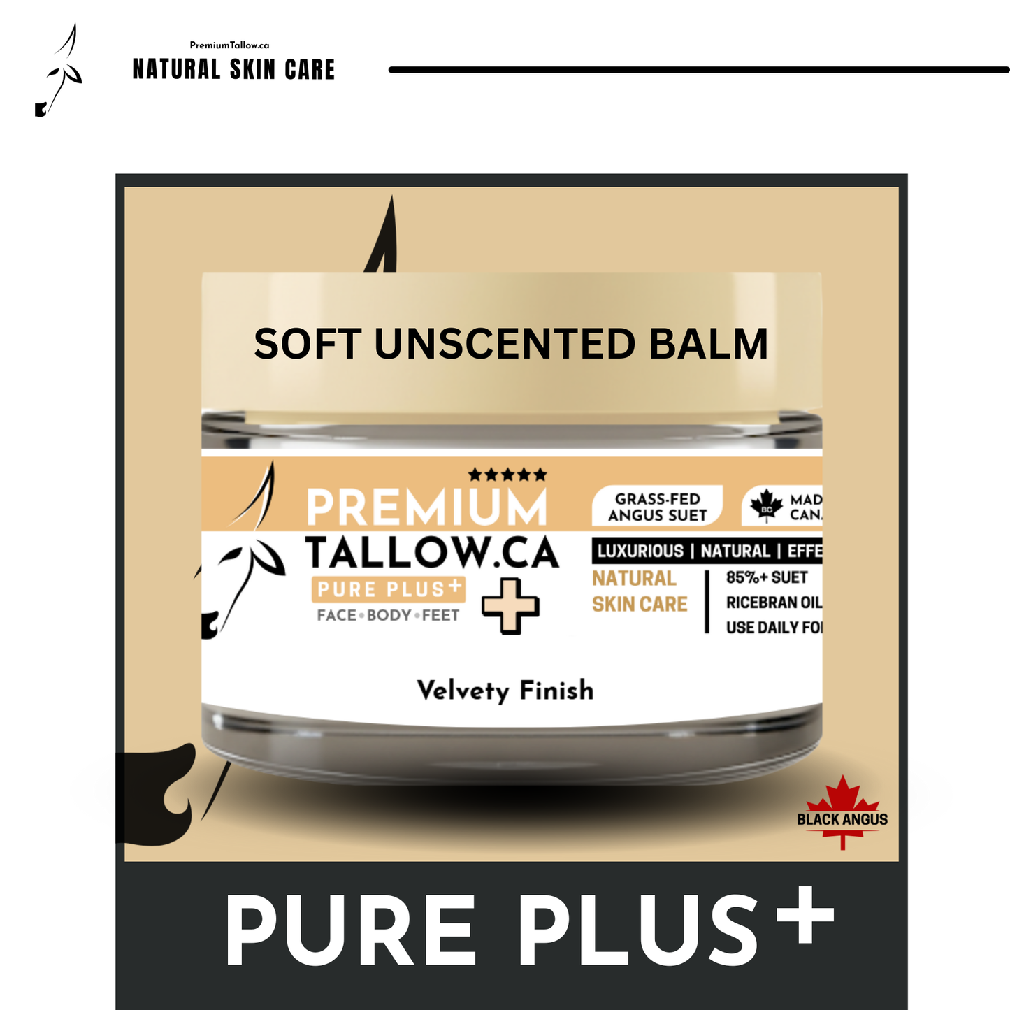 PURE PLUS+  "Velvety Finish" Soft Balm ~Midi 30g