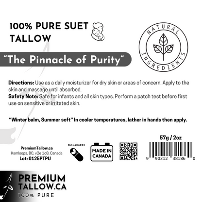 Pure Suet Tallow 2 oz