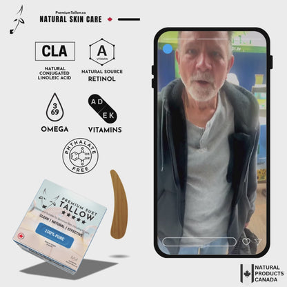 100% PURE Suet Tallow Balm REPAIR & NOURISH ~Grande 50g